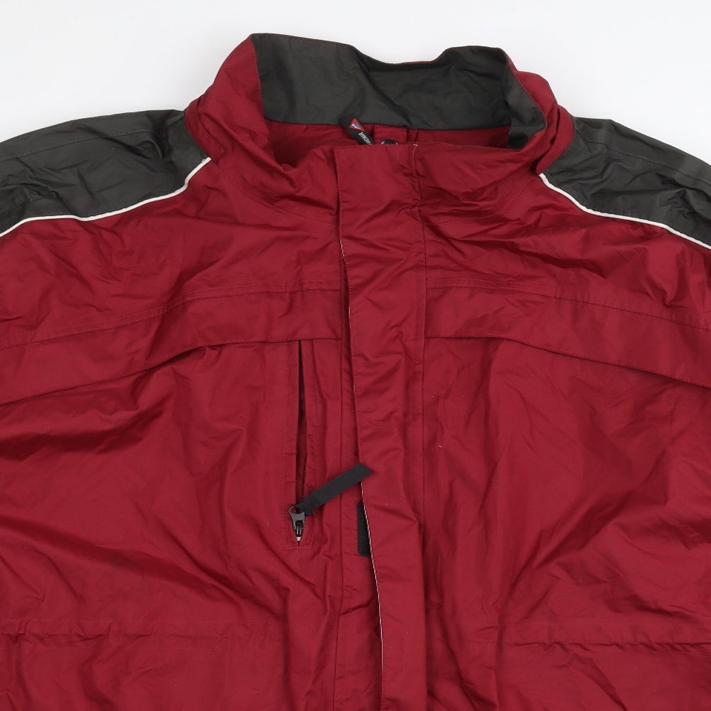 snowdonia Mens Red   Pea Coat Coat Size 2XL