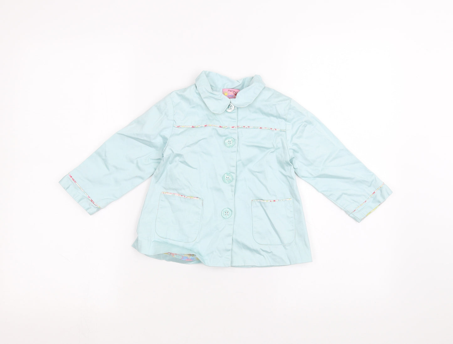 molly n jack Girls Blue   Jacket  Size 2 Years
