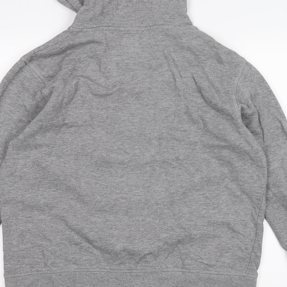 JACK & JONES Mens Grey   Full Zip Hoodie Size M