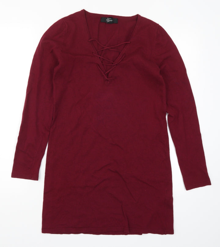 FOREVER 21 Womens Red   T-Shirt Dress  Size S
