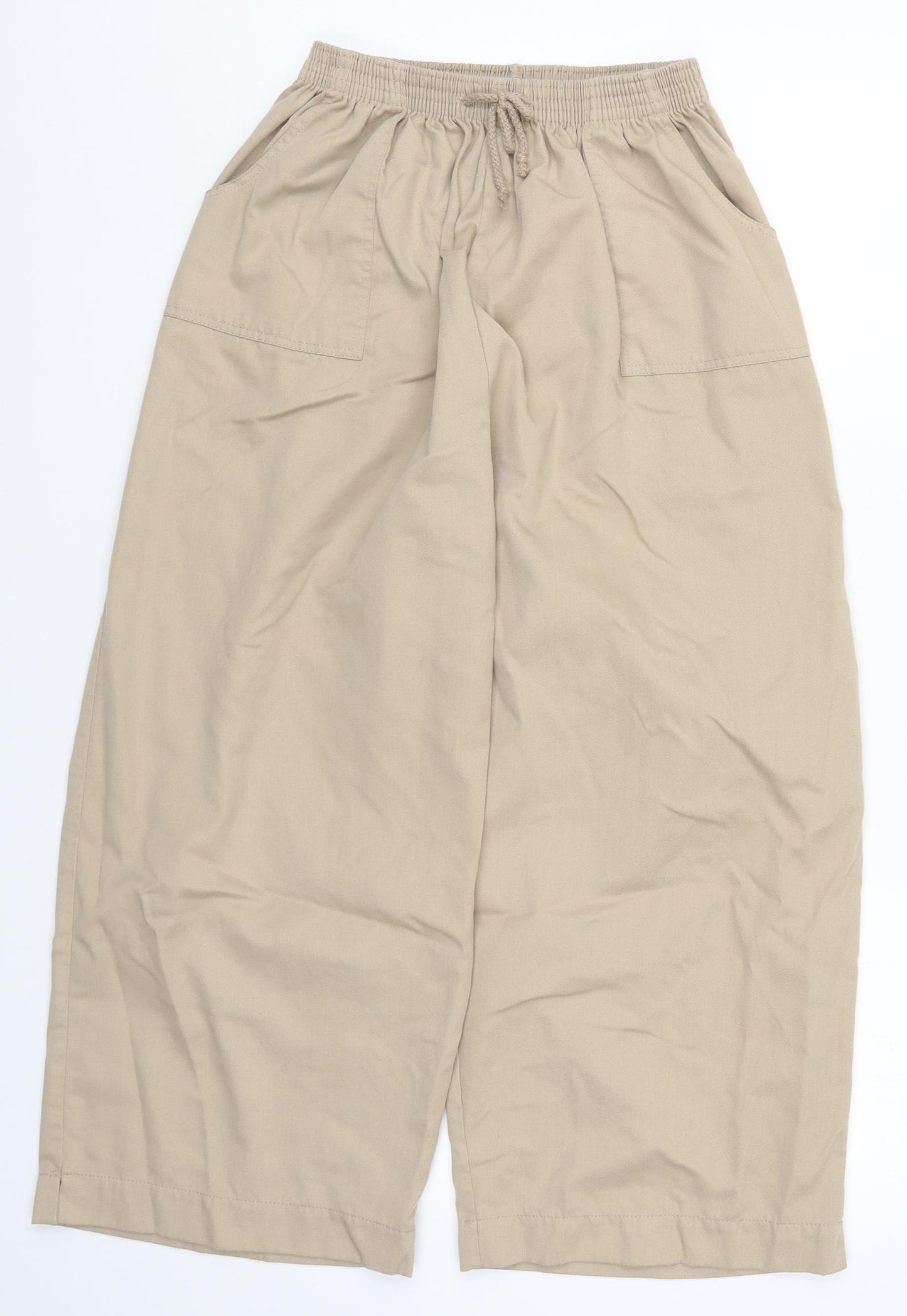 Bonmarché Womens Beige   Cropped Trousers Size 22 L22 in