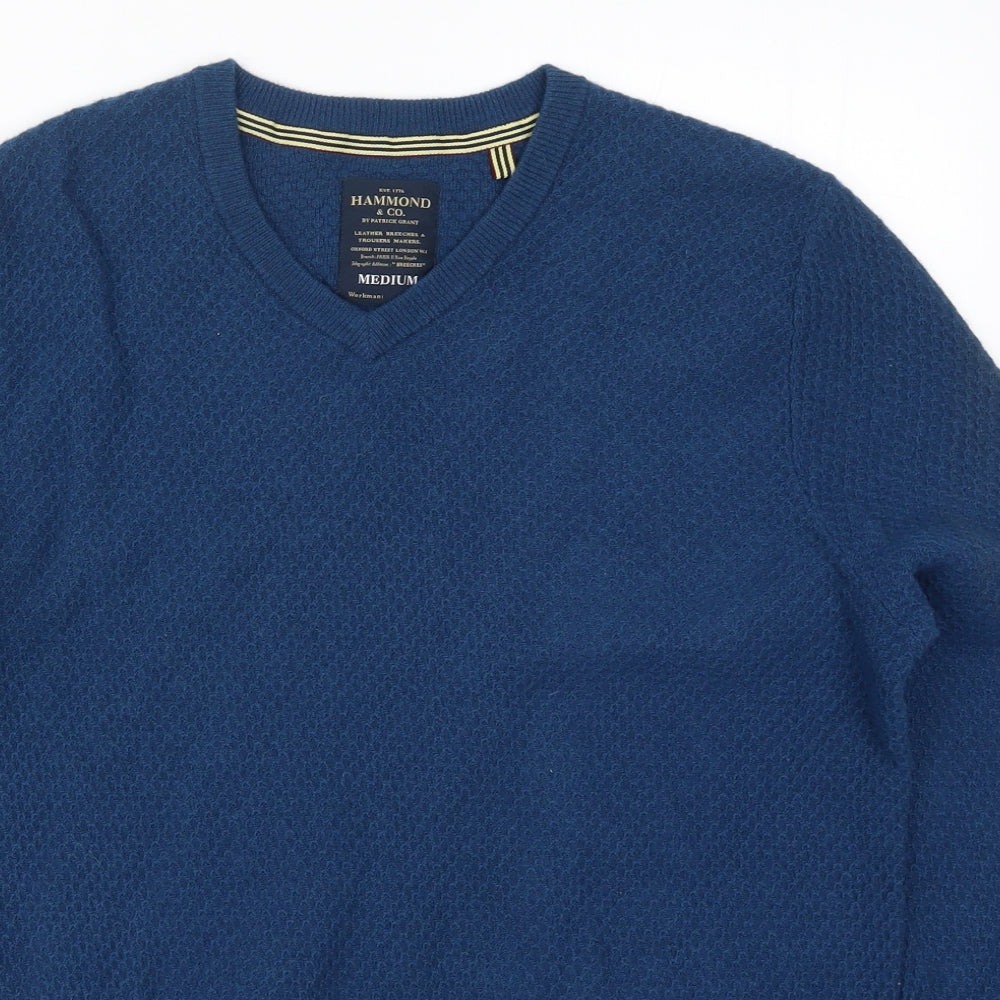 Hammond & Co Mens Blue  Knit Pullover Jumper Size M