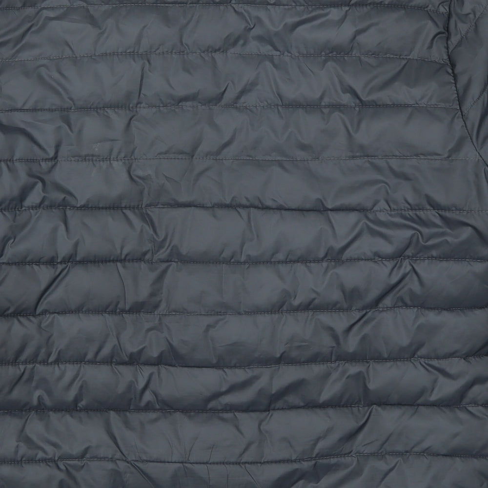 Zara Womens Grey   Quilted Coat Size M