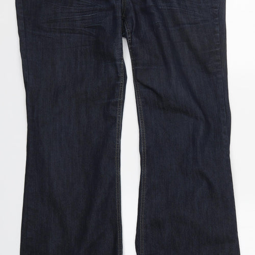 YesYes Womens Blue  Denim Bootcut Jeans Size 18 L32.5 in
