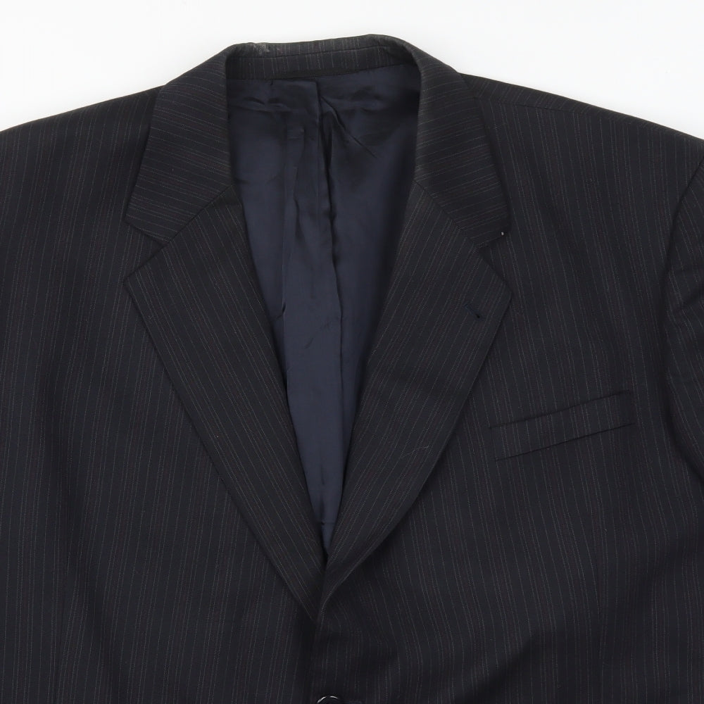 Skopes Mens Blue Striped  Jacket Suit Jacket Size 50