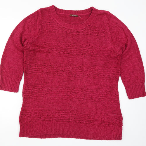 Savoir Womens Pink  Knit Pullover Jumper Size 18