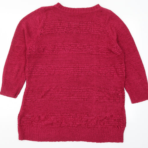 Savoir Womens Pink  Knit Pullover Jumper Size 18