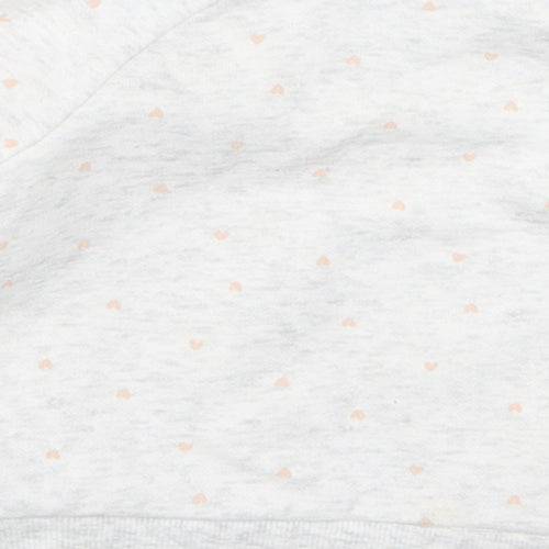 Primark Girls Grey   Basic T-Shirt Size 3-6 Months  - Zebra
