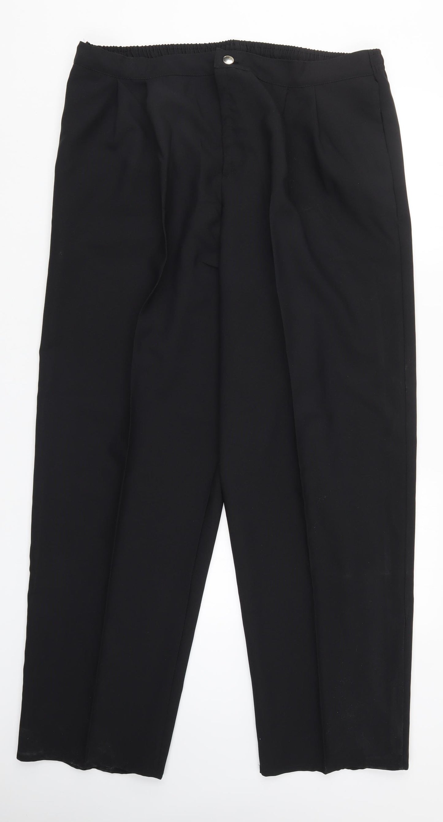 Q&P Womens Black   Trousers  Size 20 L31 in