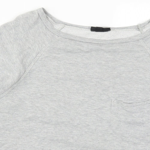 Topshop Womens Grey   Pullover Sweatshirt Size 14