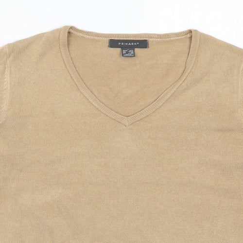 Primark Womens Beige  Knit Pullover Jumper Size 10
