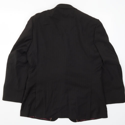 Burton Mens Brown Striped  Jacket Suit Jacket Size 42