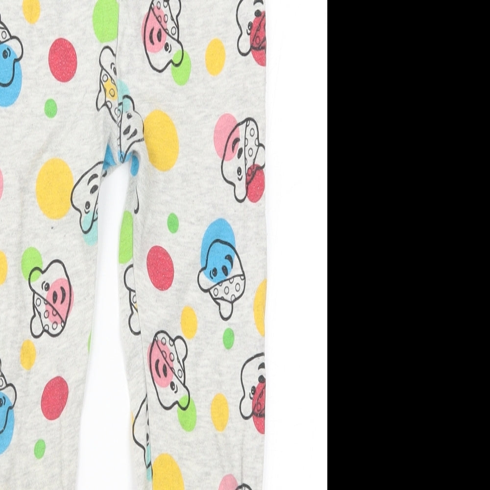 George Girls Multicoloured Polka Dot  Sweatpants Trousers Size 6-7 Years - Pudsey