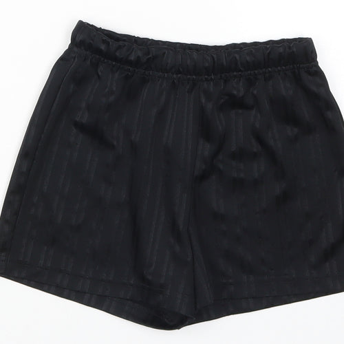 Matalan Boys Black Striped  Sweat Shorts Size 5 Years