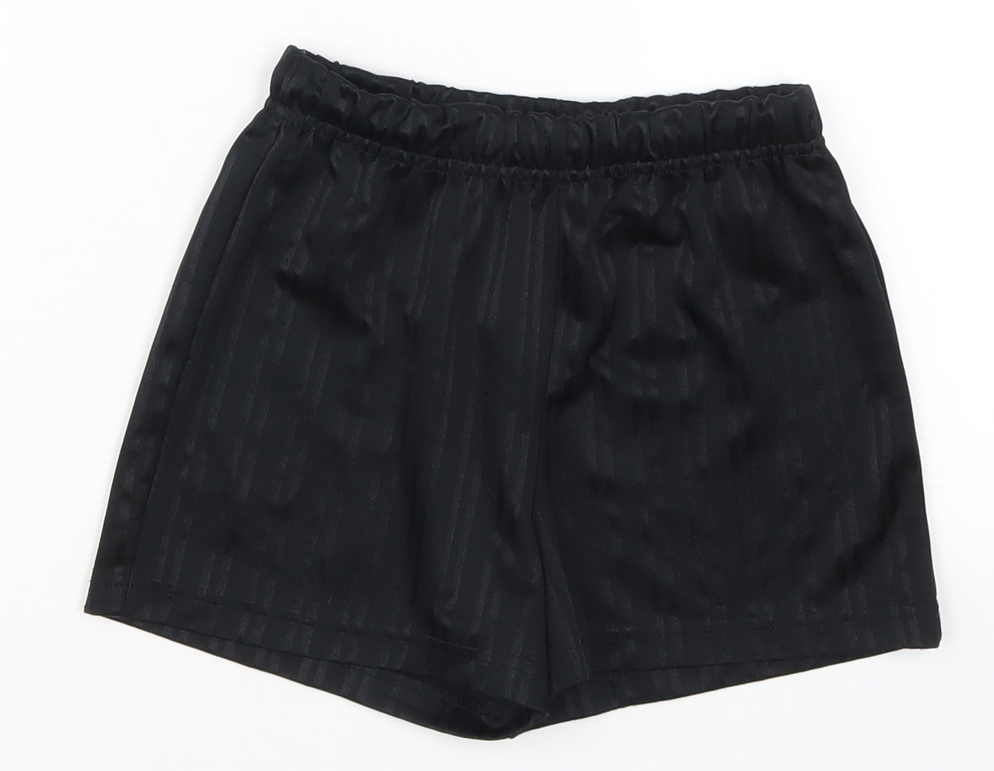 Matalan Boys Black Striped  Sweat Shorts Size 5 Years