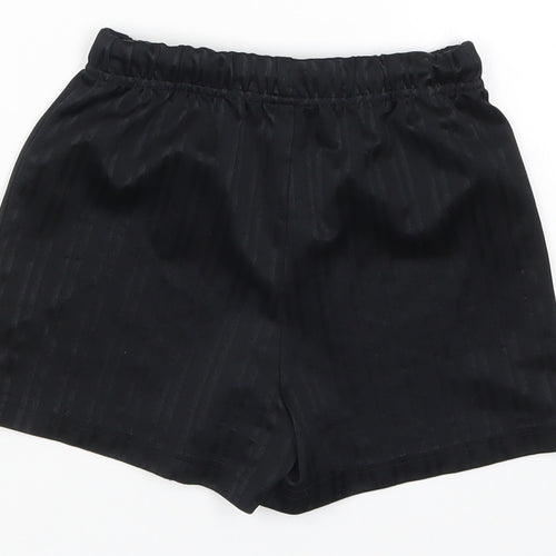 Matalan Boys Black Striped  Sweat Shorts Size 5 Years