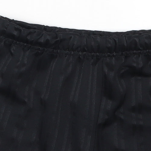 Matalan Boys Black Striped  Sweat Shorts Size 5 Years