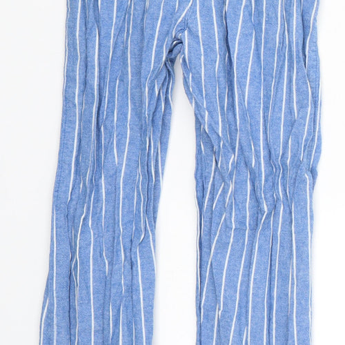 TU Boys Blue Striped  Sweatpants Trousers Size 7-8 Years - Loungewear