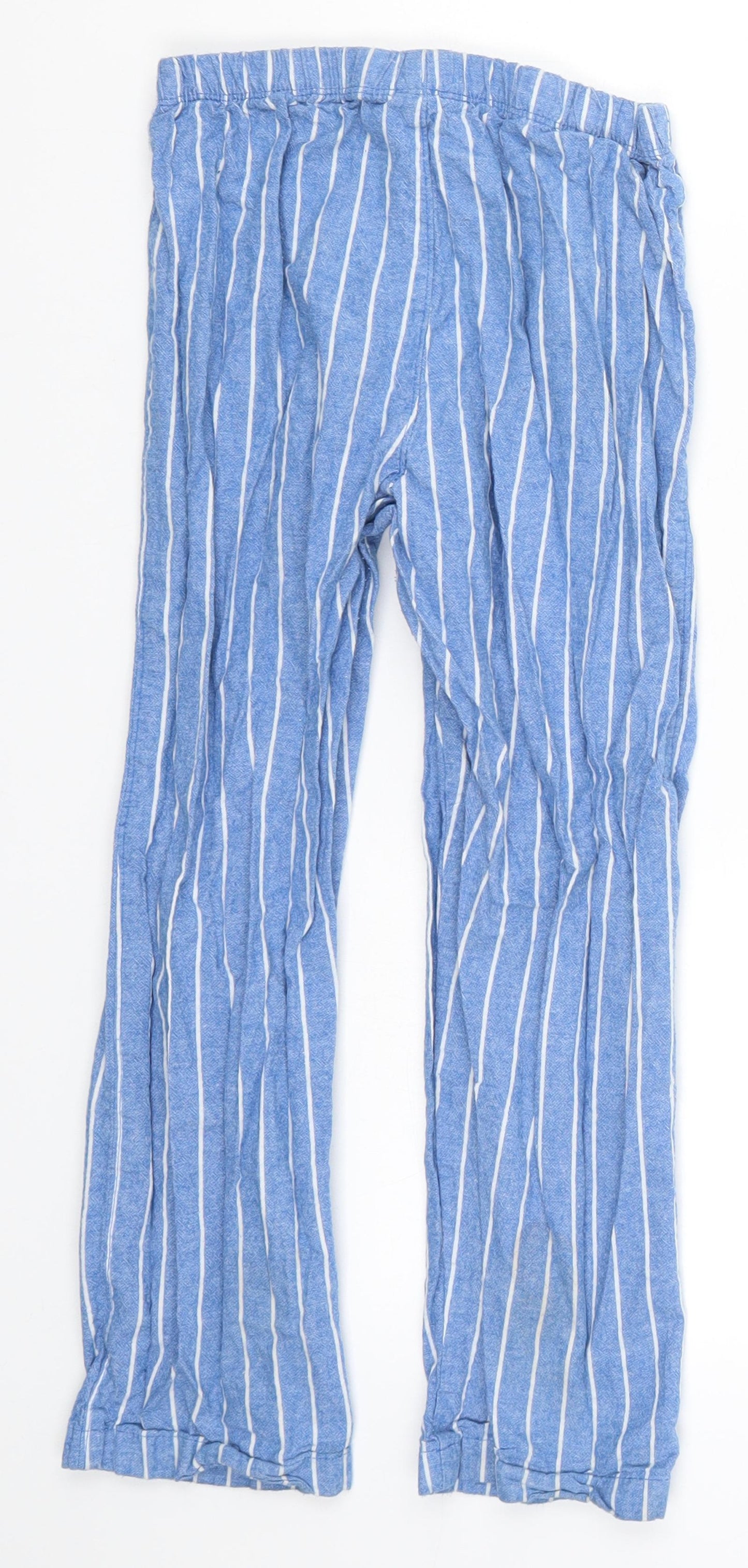 TU Boys Blue Striped  Sweatpants Trousers Size 7-8 Years - Loungewear