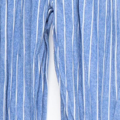 TU Boys Blue Striped  Sweatpants Trousers Size 7-8 Years - Loungewear