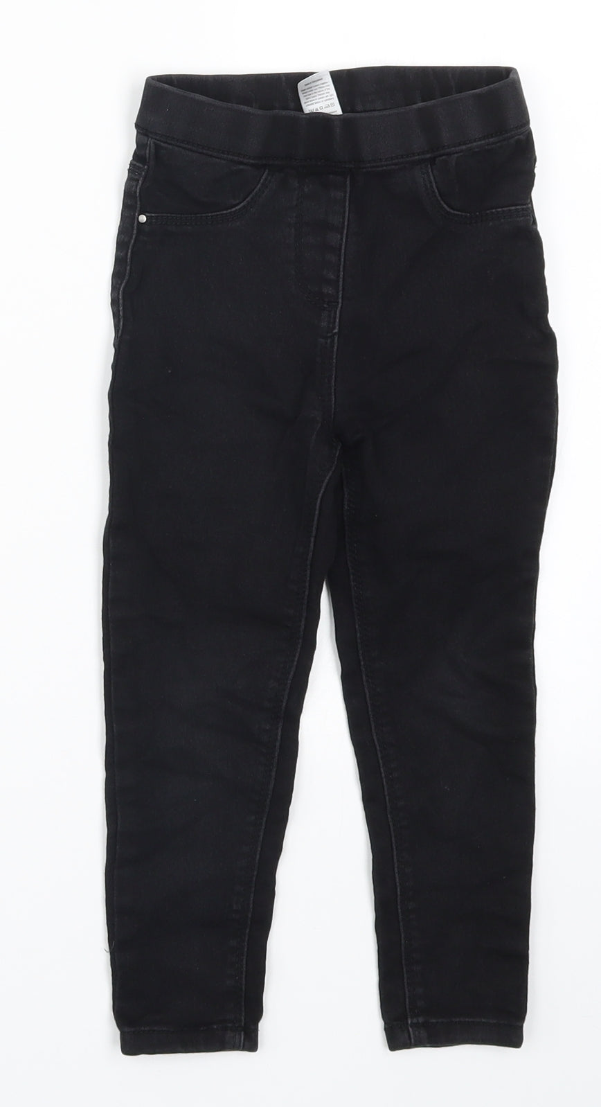 George Girls Black  Denim Jegging Jeans Size 3-4 Years