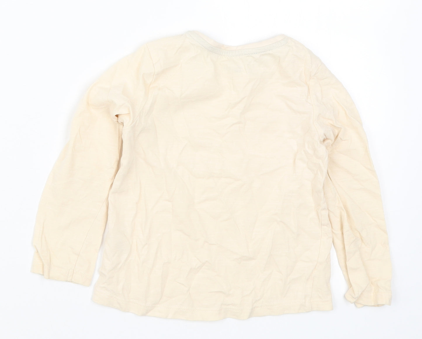 TU Girls Beige   Basic T-Shirt Size 3-4 Years