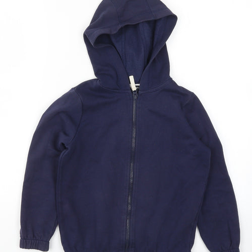 George Boys Blue   Full Zip Hoodie Size 7-8 Years