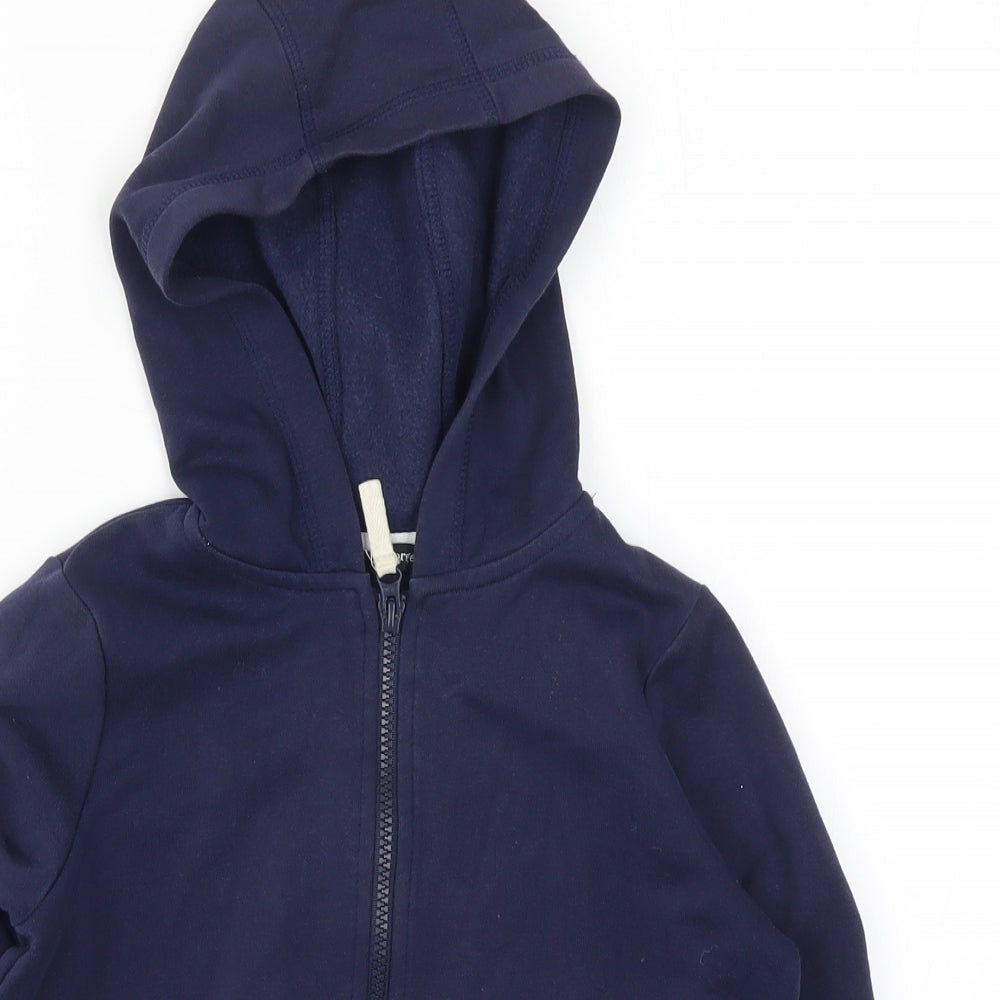 George Boys Blue   Full Zip Hoodie Size 7-8 Years