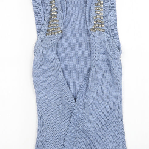 George Womens Blue  Knit Cardigan Jumper Size 10
