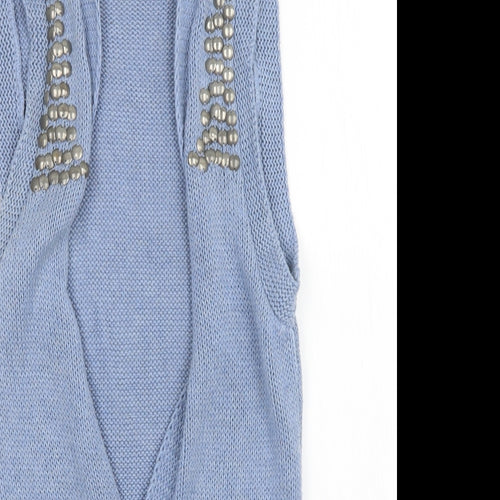 George Womens Blue  Knit Cardigan Jumper Size 10