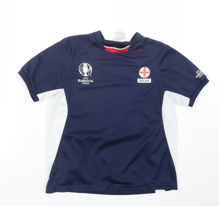 Euro 2016 Boys Blue   Basic T-Shirt Size 11-12 Years  - England