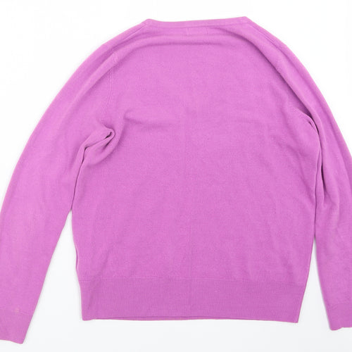 F&F Womens Purple  Knit Pullover Jumper Size 12