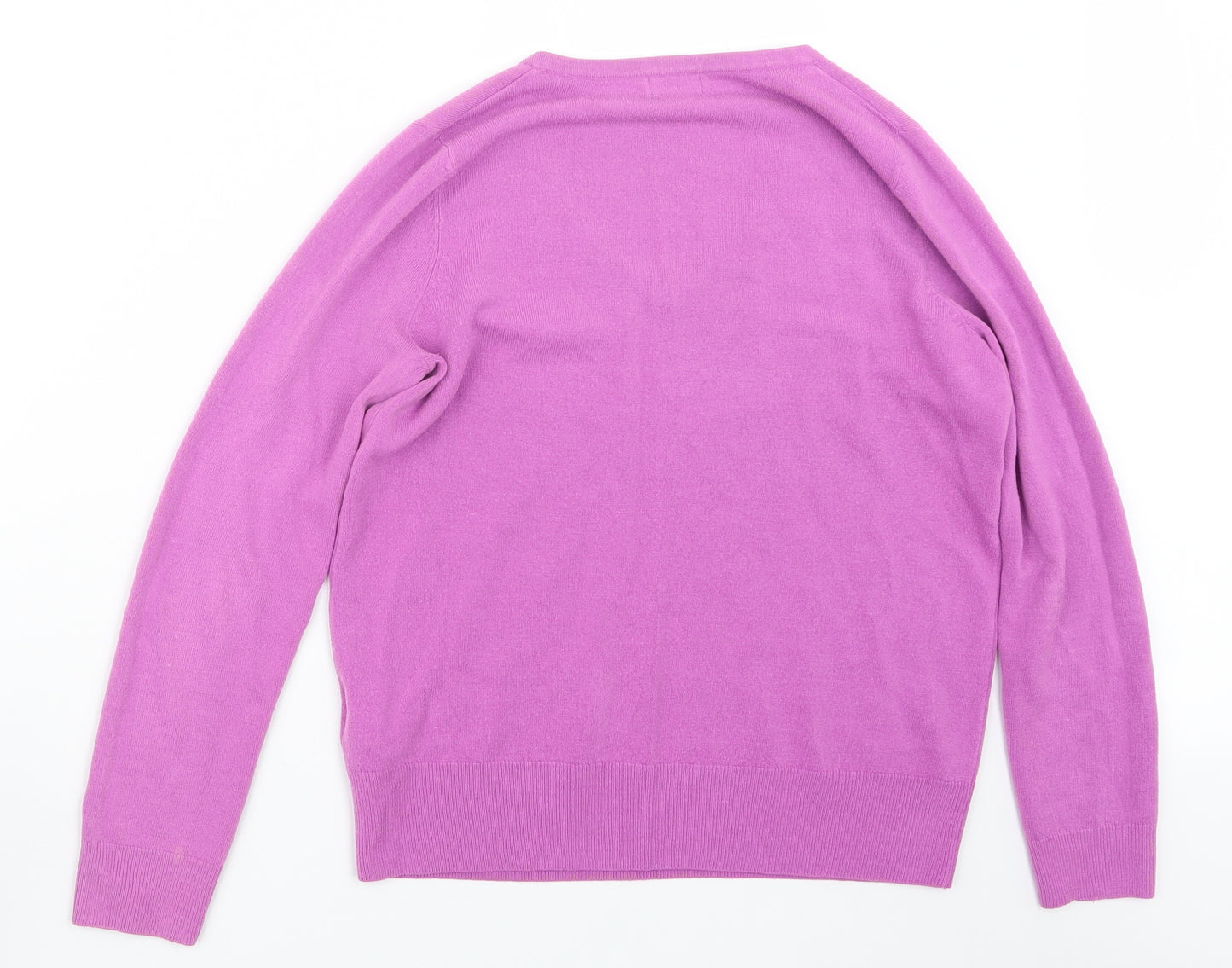 F&F Womens Purple  Knit Pullover Jumper Size 12