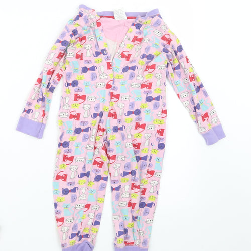 Avenue Girls Pink Geometric  Top One Piece Size 3-4 Years