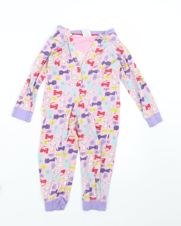 Avenue Girls Pink Geometric Top One Piece Size 3-4 Years