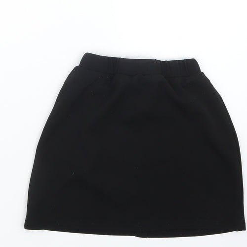 SheIn Girls Black   Straight & Pencil Skirt Size 9 Years
