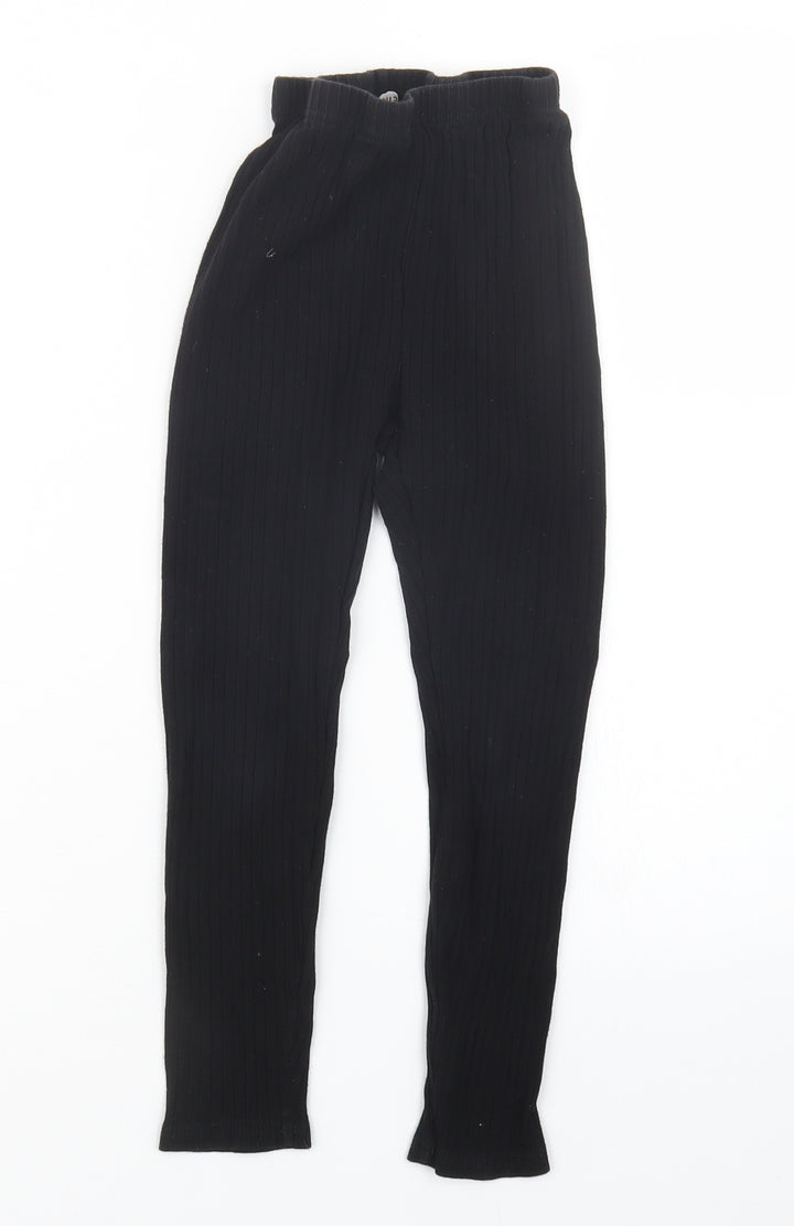 SheIn Girls Black Carrot Trousers Size 9 Years