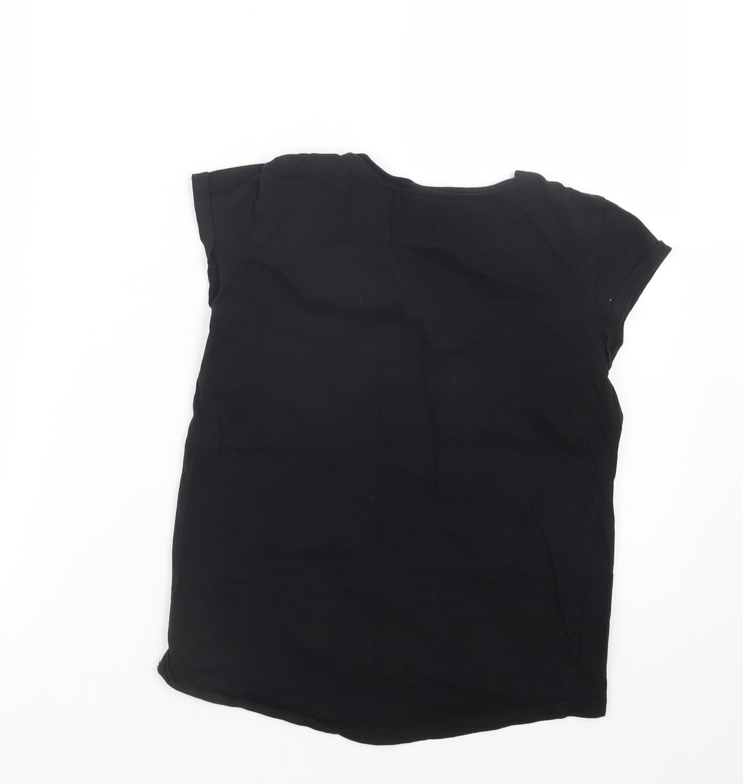 H&M Girls Black   Basic T-Shirt Size 10-11 Years