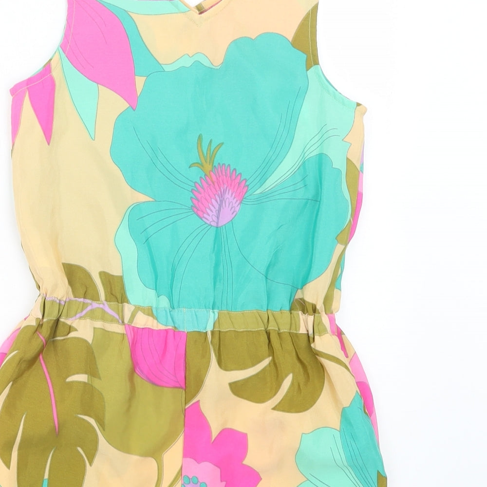NEXT Girls Pink Geometric  Playsuit One-Piece Size 9 Years