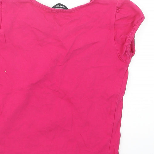 George Girls Pink   Basic T-Shirt Size 5-6 Years