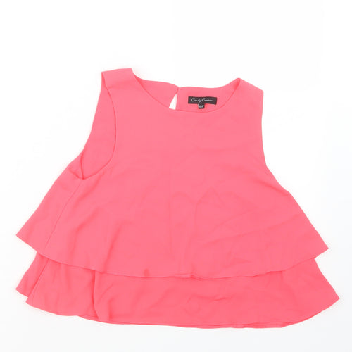 Candy Couture Girls Pink   Basic Blouse Size 10-11 Years