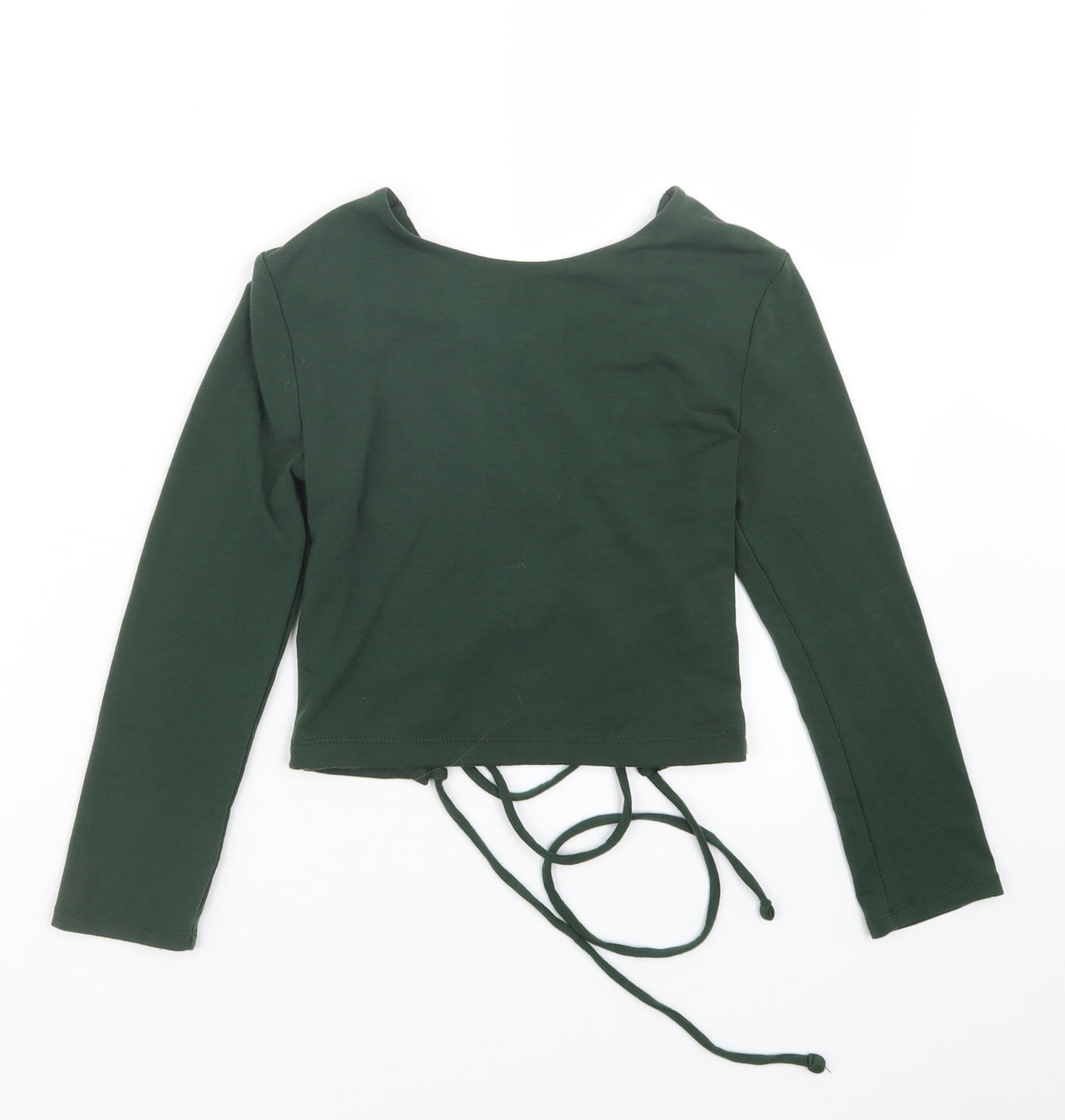 FOREVER 21 Womens Green   Cropped T-Shirt Size S