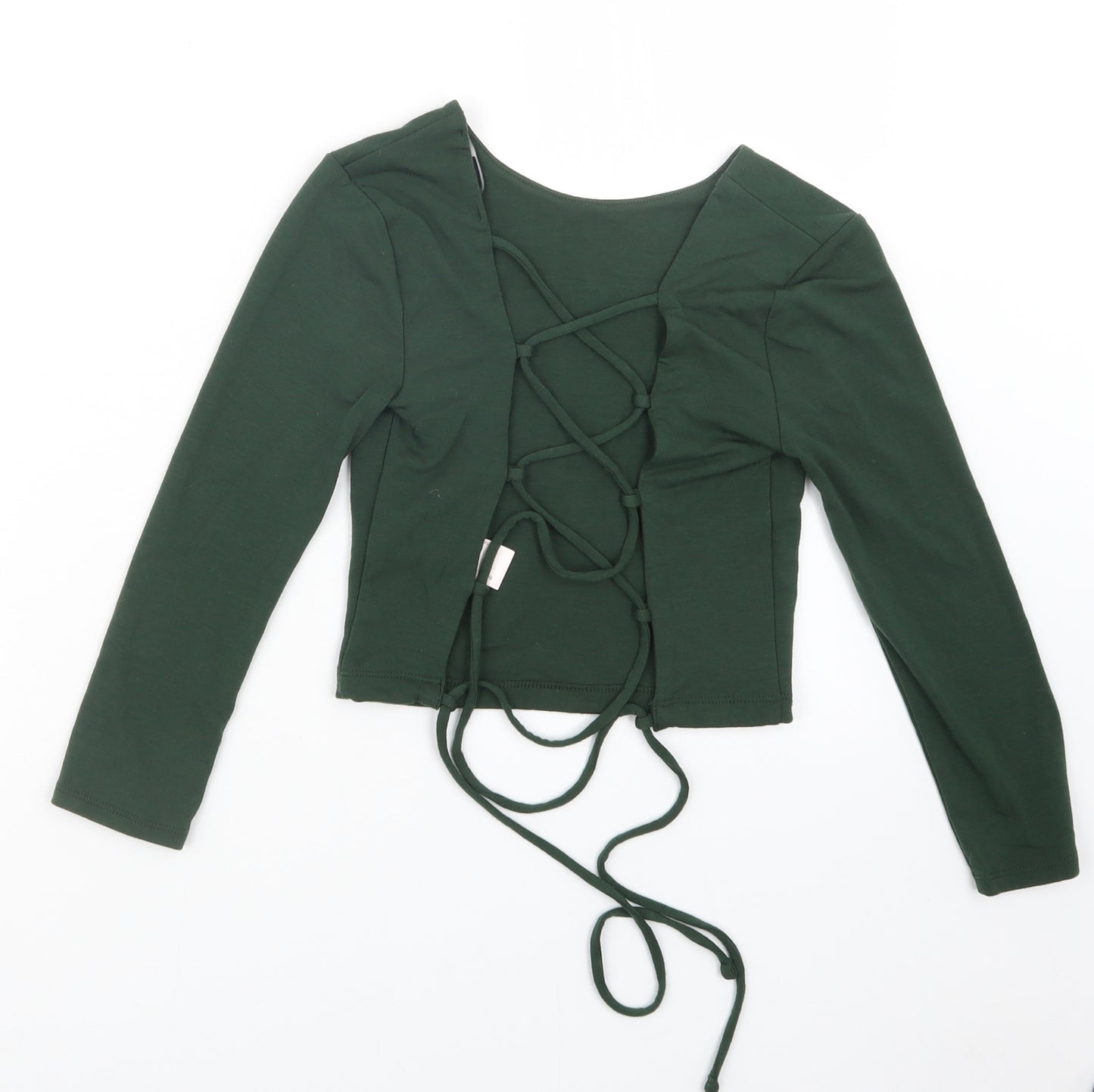 FOREVER 21 Womens Green   Cropped T-Shirt Size S