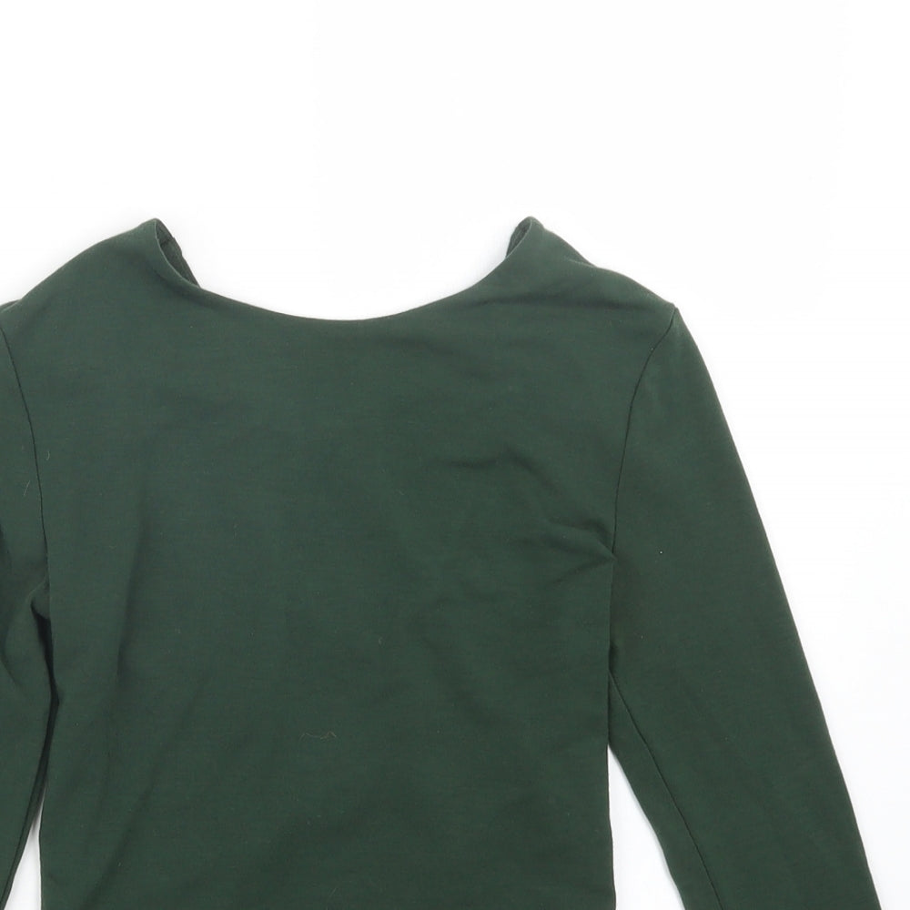 FOREVER 21 Womens Green   Cropped T-Shirt Size S