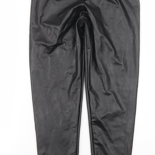 Quiz Womens Black   Trousers  Size 6 L27 in