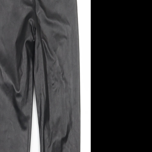 Quiz Womens Black   Trousers  Size 6 L27 in
