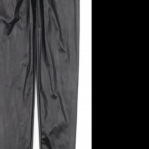 Quiz Womens Black   Trousers  Size 6 L27 in