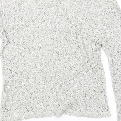 St Bernard Womens Grey  Knit Pullover Jumper Size 14