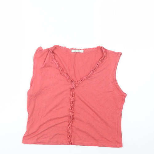 George Womens Pink   Cropped T-Shirt Size 14