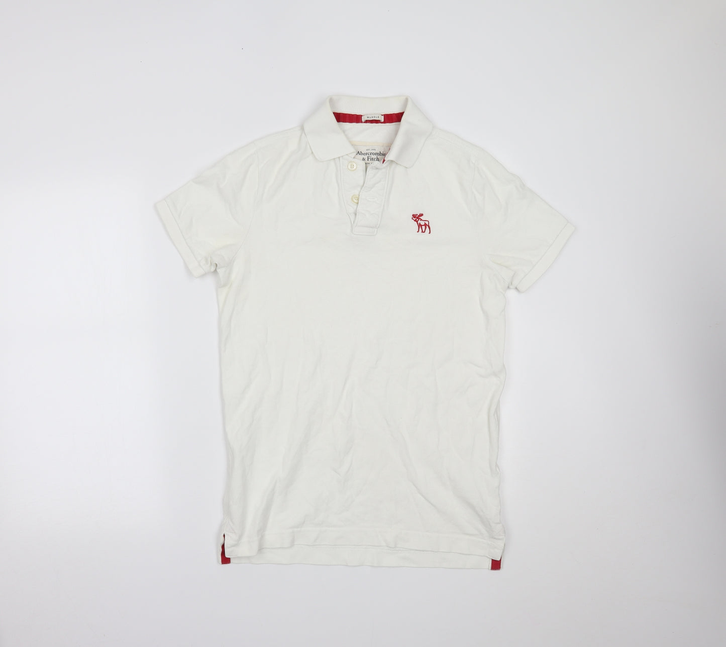 Abercrombie & Fitch Mens White    Polo Size M